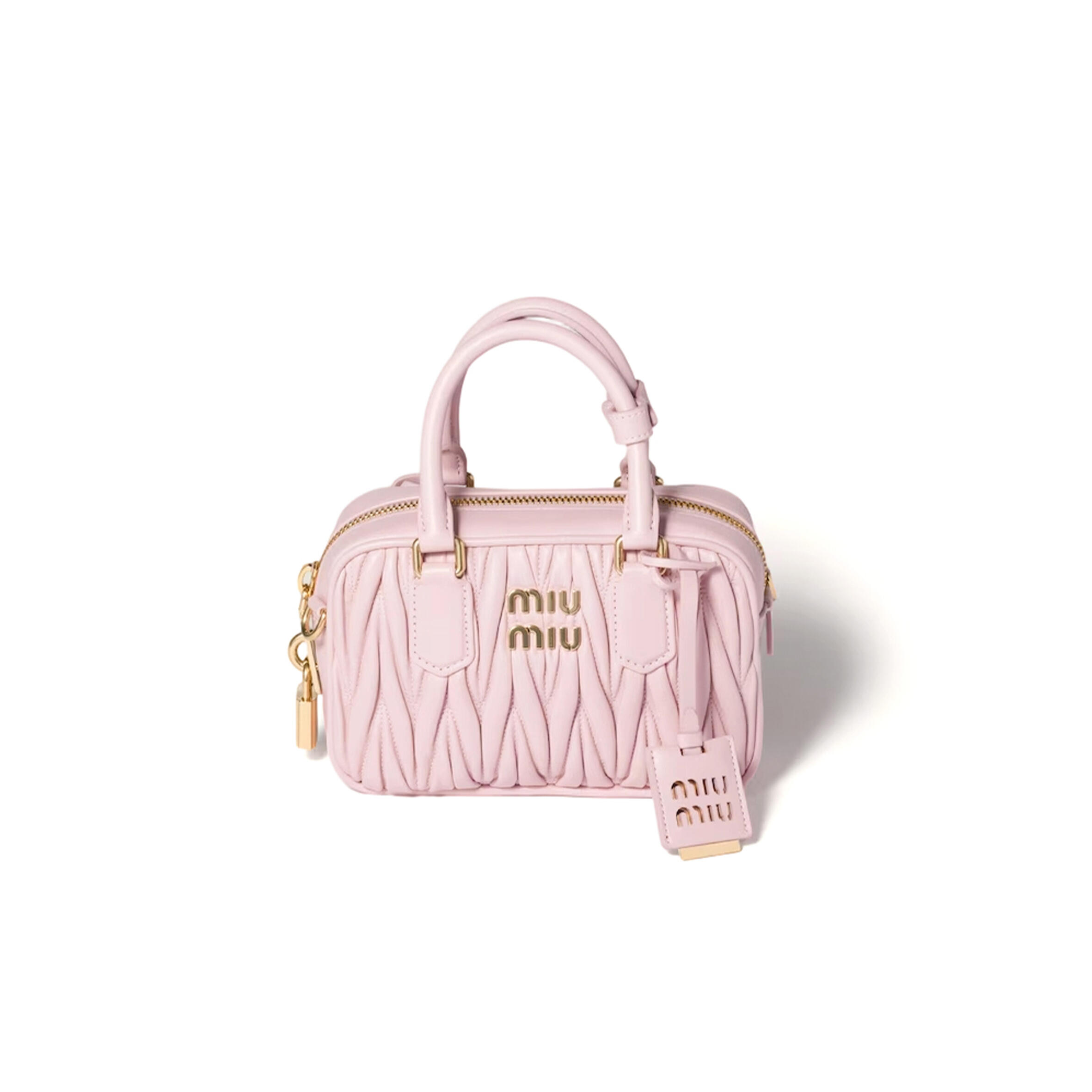 MIU MIU ARCADIE MATELASSÉ NAPPA LEATHER BAG 5BB123 (19*13*6cm)
